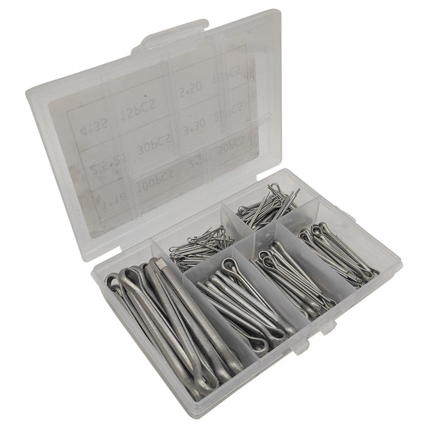 460PCS Stainless Steel Cotter Pin Assortment Set 6 Sizes Split Pins Spring Kit