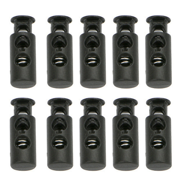 Double Hole Cord Lock Apparel Barrel Toggle Stopper Spring Stop Lock AUS