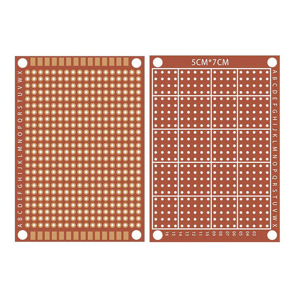 10X DIY 5x7cm Universal Circuit Paper PCB Board Breadboard Strip Prototype