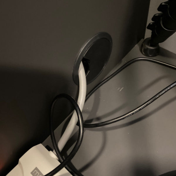 12pcs Computer Desk Table Grommet Cable Tidy Surface Port Wire Hole Cover 50mm