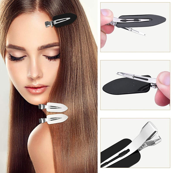 12/24X No Bend Hair Clips No Crease Hair Clips Fix Pin Barrette For Makeup Women