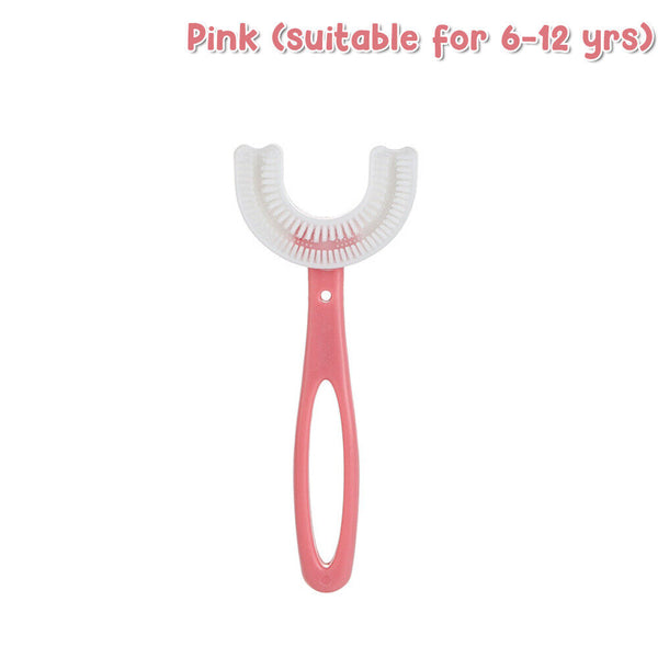 Baby Toothbrush U-shaped Silicone Brush Head Cleaning Teeth for Kids 2-12 Year - Lets Party