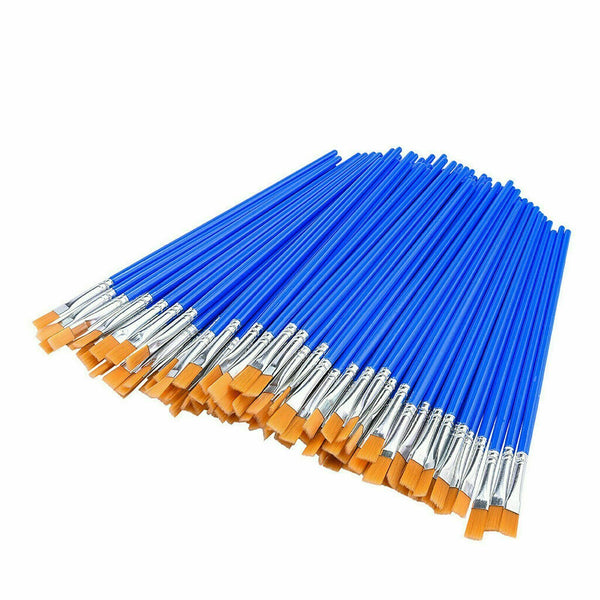 Flat Paint Brushes Small Brush Bulk for Detail Painting Craft Art Gift