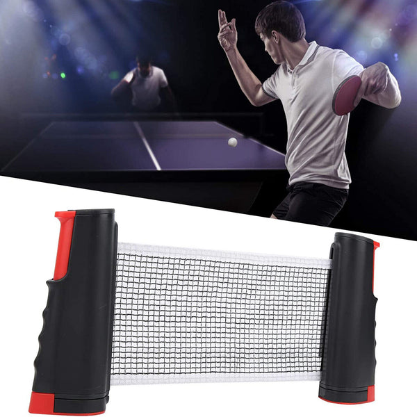 Table Tennis Kit Ping Pong Retractable Net Rack Portable Sports Training Indoor