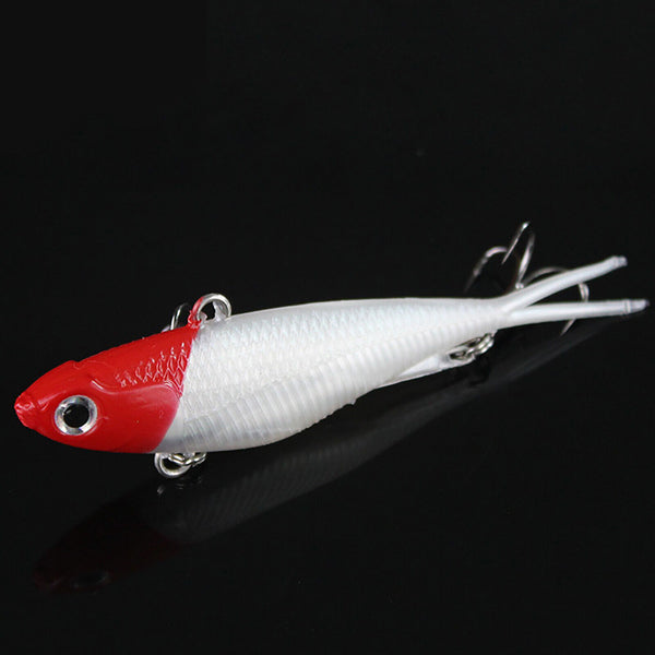 5/10pcs Soft Fish Lures Split Tail Lead Tackle Plastic Salmon Mackerel 21g AUS