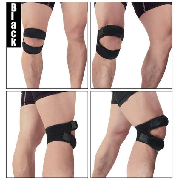 2x Knee Brace Support Patella Stabilizer Wrap Strap Arthritis Tendon Pain Relief