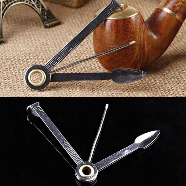 3 in1 Stainless Steel Smoking Tobacco Pipe Cleaner Cleaning Tool Multifunctional