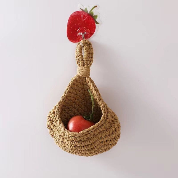 Hanging Wall Organizer Vegetable Fruit Basket Kitchen Storage Pouch Bag DY 6Size