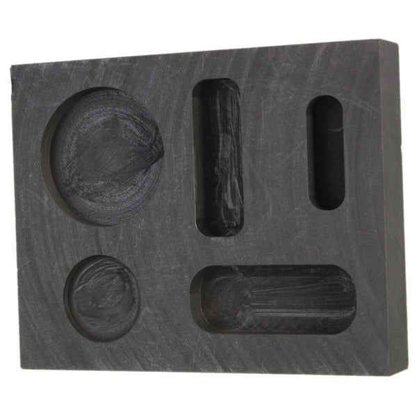 Crucible Graphite Square Melting Casting Refining Ingot Mould Gold Silver Copper