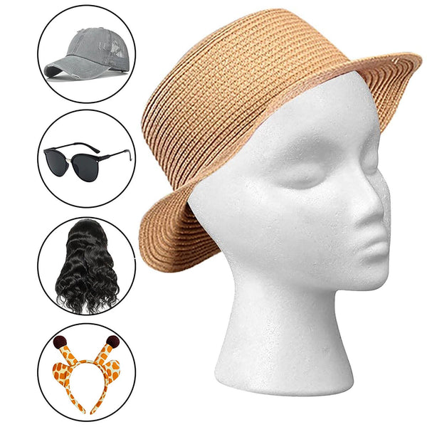 Men Women Mannequin Head Stand Model Wig Hat Scarf Display Foam Manikin