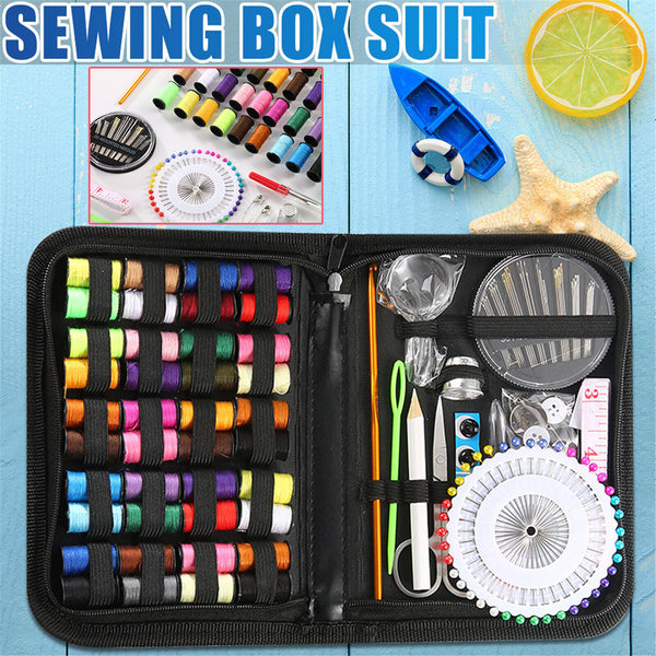 128pcs Portable Sewing Kit Home Travel Emergency Professional Sewing Set NEW