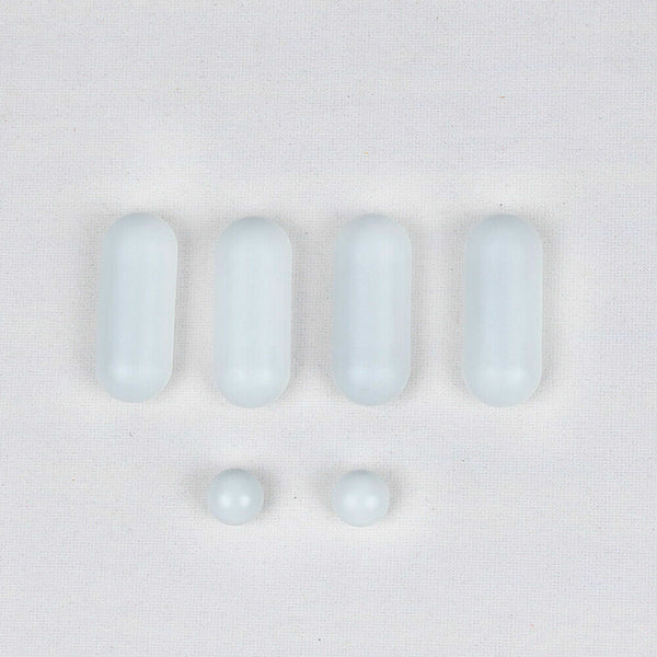 12Pcs Toilet Seat Buffers Bumpers Replacement Pads Grey Stop Bumper Accessories - Lets Party