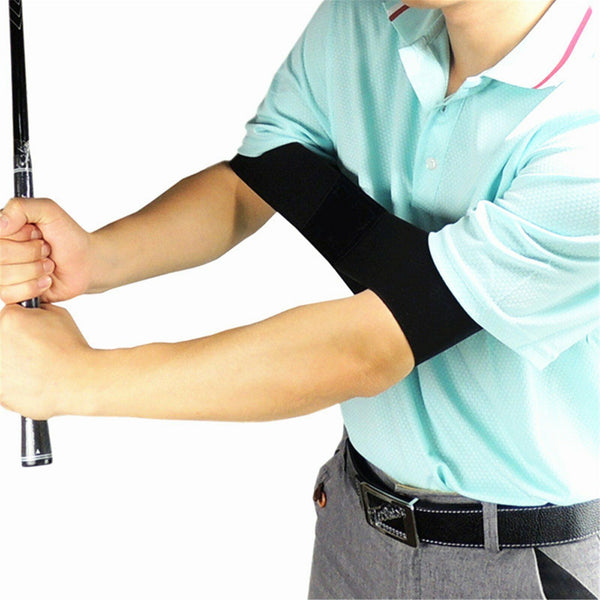 Golf Swing Training Aid Golf Arm Band Posture Motion Correction Belt Free Post
