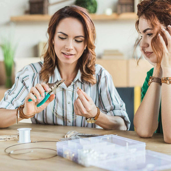 1/2PCS Jewellery Making Beading Mini Pliers Tools Kit Set Round Flat Long Nose A