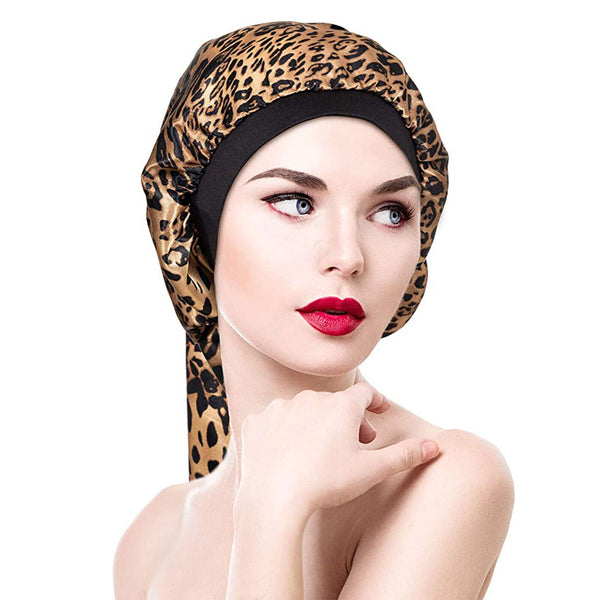 Satin Silk Bonnet Sleep Cap Head Cover Turban Wrap Long Hair Sock Hair Sleep Cap