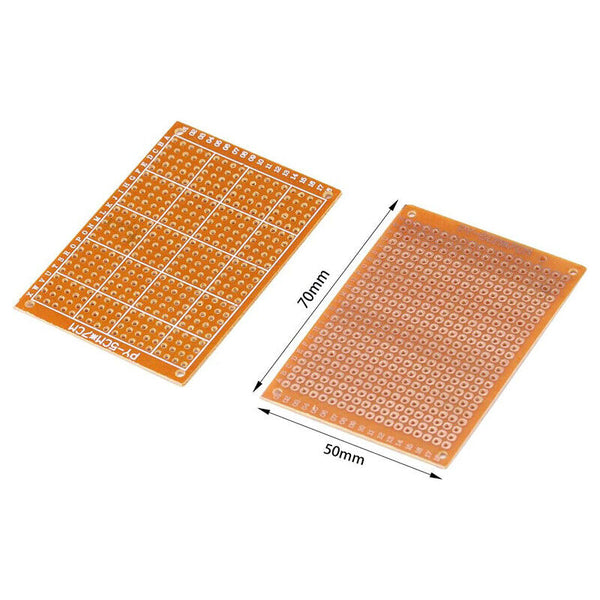 10X DIY 5x7cm Universal Circuit Paper PCB Board Breadboard Strip Prototype