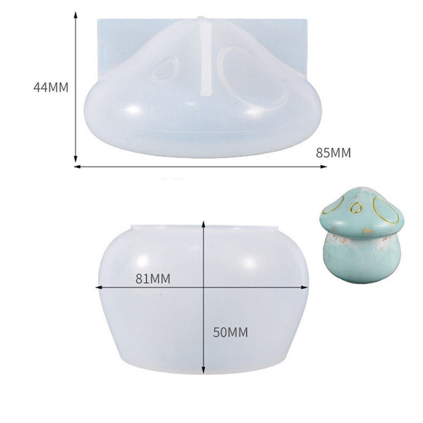 3D Mushroom Storage Box Mold DIY Silicone Resin Casting Epoxy Craft Mould Tools