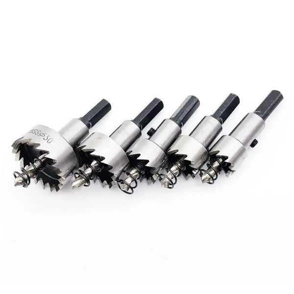 5PCS Hole Saw Tooth Kit HSS Stainless Steel Drill Bit Set Cutter for Metal Wood