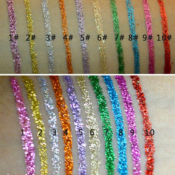Glitter Liquid Eyeliner Eye Makeup Shimmer Diamond Eyeliner Shadow Eyeshadow AU