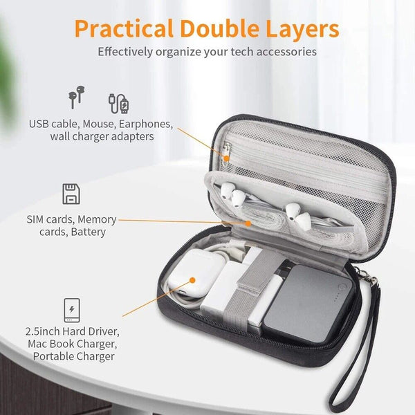 Electronic Accessories Cable Bag Organizer Travel Pouch Storage Cases Charger AU