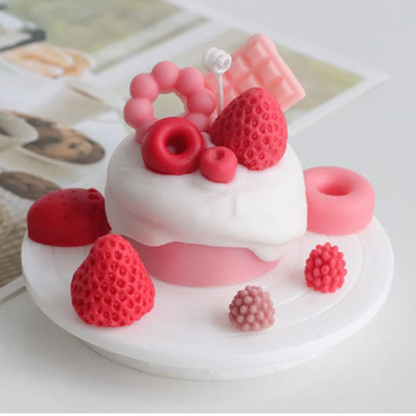 Strawberry Cookies Chocolate Cake Mold Baking Mould Ice Cube Tray Jelly Mold AU
