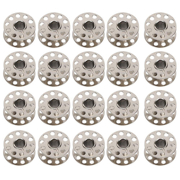 UP100X Metal Bobbins Sewing Machine Spool Bobbin For Brother Janome Singer Craft