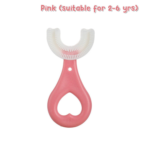 Baby Toothbrush U-shaped Silicone Brush Head Cleaning Teeth for Kids 2-12 Year - Lets Party