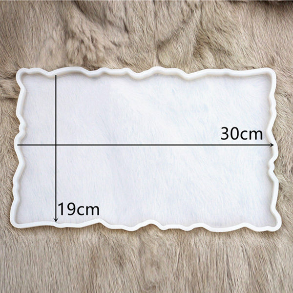 Large Safe Silicone Tray Artist Mold Irregular Coaster Resin DIY HOT Tray Mould