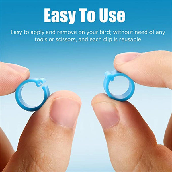 20PCS Identification Birds Chicken Poultry Leg Rings Bands Tag Large Clip 20mm