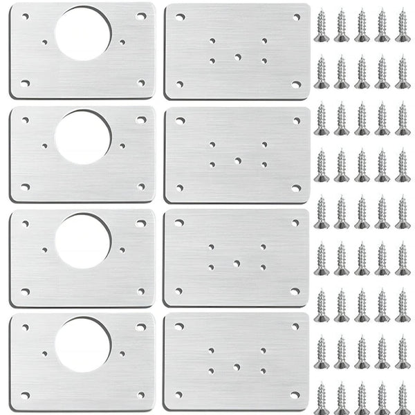 Kitchen Cupboard Door /Hinge Repair Kit Hinge Repair Plate Cabinet Mount Tool AU