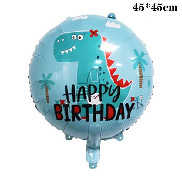5pcs Dinosaur Helium Foil Balloon Set Party Supplies Birthday Decoration