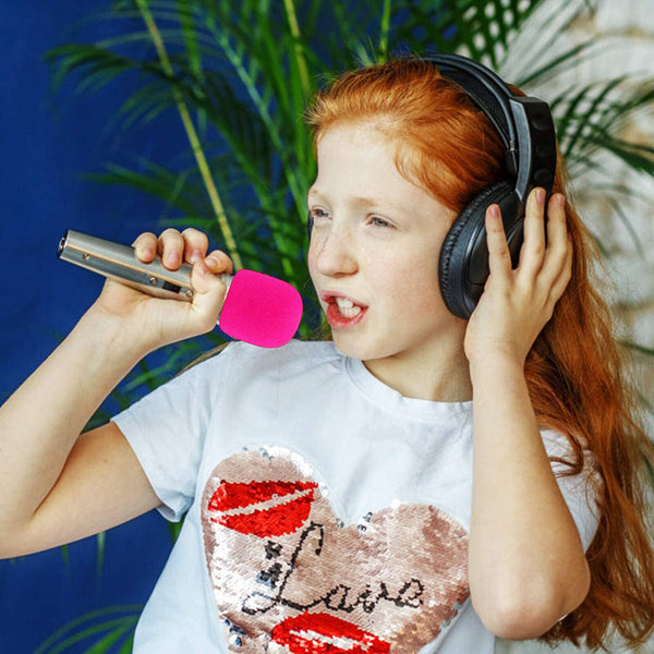 Handheld Stage Microphone Karaoke Windscreen Sponge Foam Mic Shield Cover