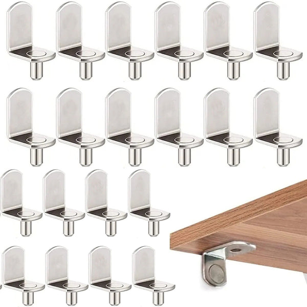 20-100X Shelf Pegs Plugs L-Shaped Pins Replace Parts Studs Support Suit 5mm Hole