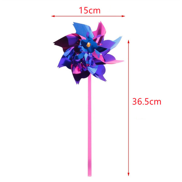 Plastic Windmill Pinwheel Wind Spinner Kids Toy Lawn Garden Party Decor