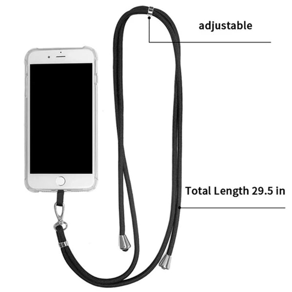 4 Colors Universal Crossbody Nylon Patch Phone Lanyards Mobile Strap Lanyard HOT