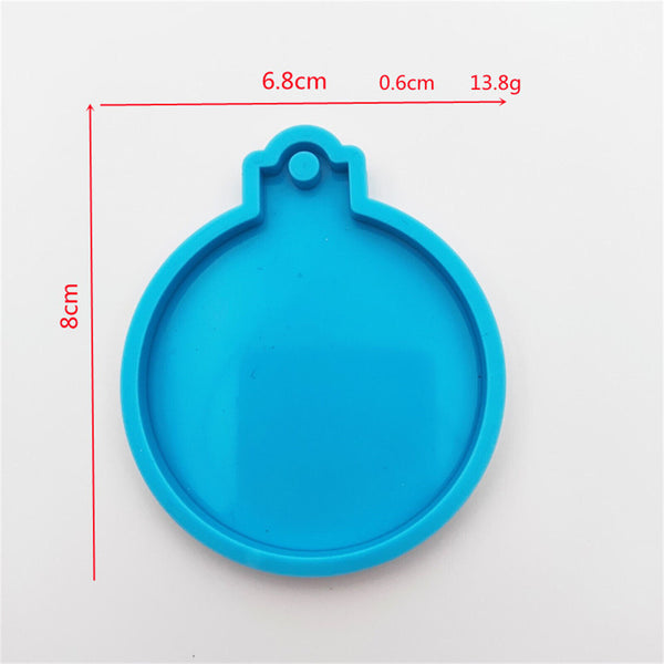 Christmas Bauble Silicone Mould Resin Mold Plain Round Circle DIY Crafts