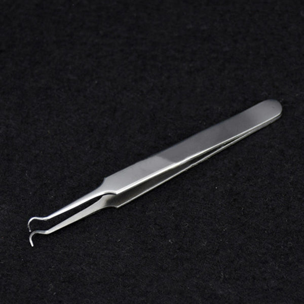 Curved Blackhead Acne Clip Needle Tweezers Pimple Popper Extractor Remover
