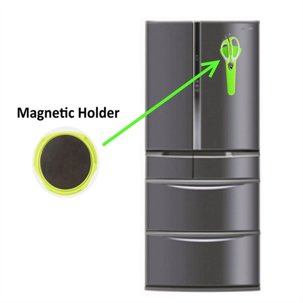 Stainless Steel Kitchen Scissors with Magnetic Holder Heavy Duty Can Opener DIY