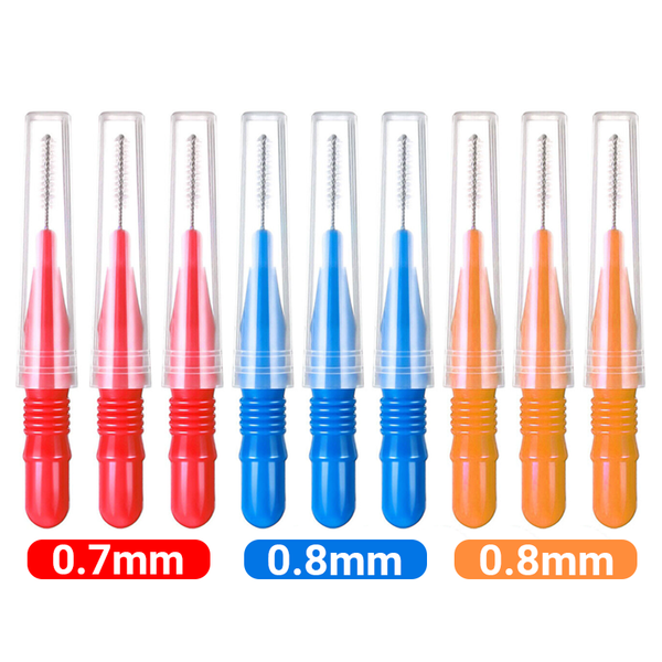 60pcs Interdental Brush Floss Sticks Tooth Floss Head Toothpick Cleaning New AU