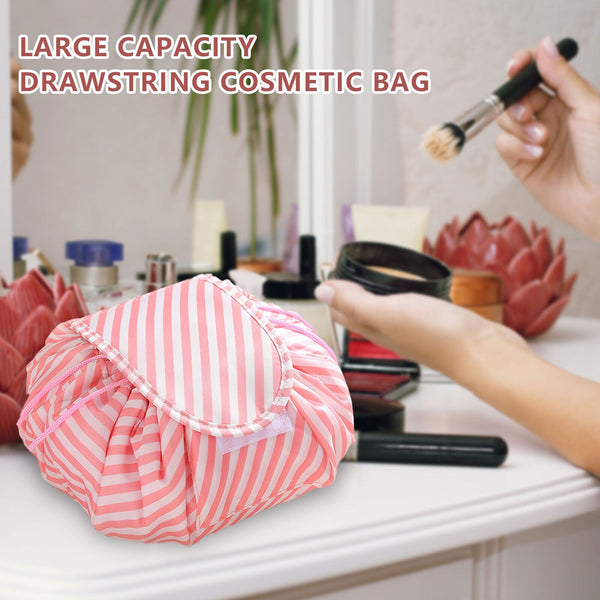 Lazy Drawstring Cosmetic Travel Magic Storage Make Up Bag Pouch Toiletry Case AU