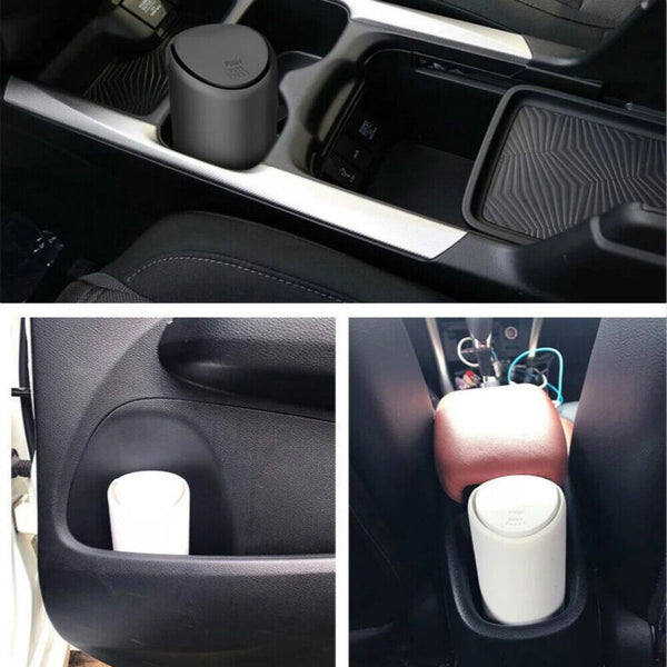 Auto Car Trash Garbage Dust Bin Storage Can Box Container Mini Waste Holder