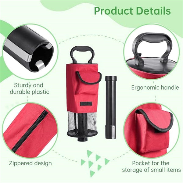 Golf Ball Bag Practice Golf Ball Bag Holder Pick Up Receiver Tube Shag Collector