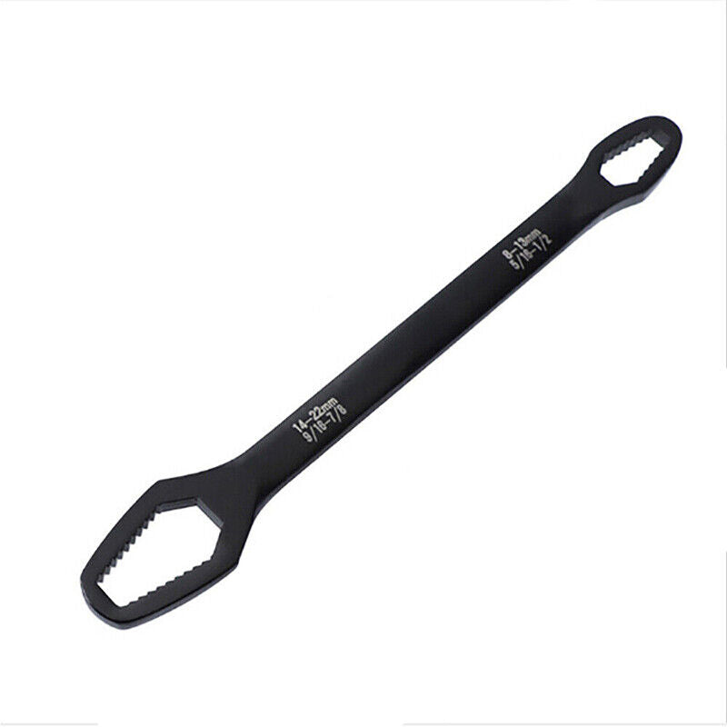 Universal Plum Screw Nuts Wrench 8-22mm Double Head Ratchet Spanner Repair Tools