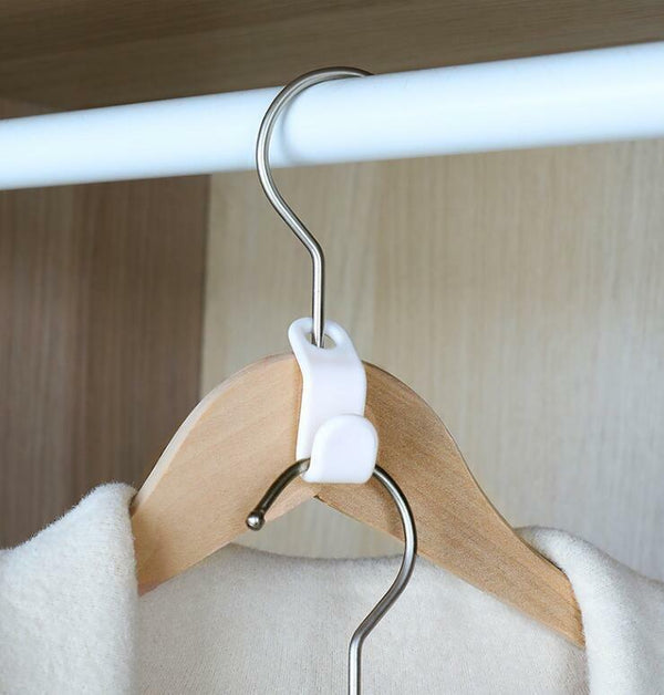 100X Clothes Hanger Connector Hook Cascading Clothes Space Saving Organizer New