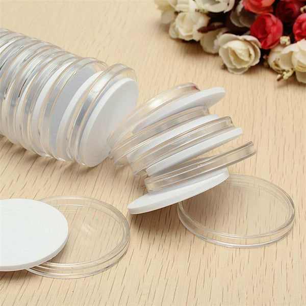 Clear EVA Display Cases Capsules Holder Coin Plastic Storage Box Inserts