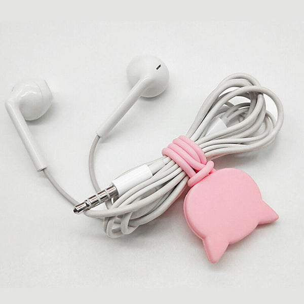 Organiser Winder Clip Earphone Cord clip Headphone Cable ties Holder