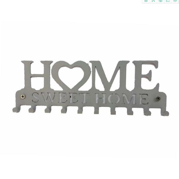 10 Hooks Door Back Organizer Key Holder Hanging Wall Mounted Hanger Storage Rack