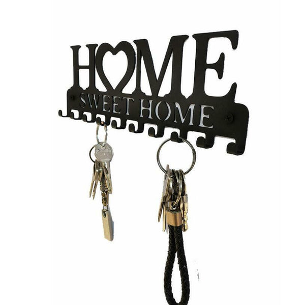 10 Hooks Door Back Organizer Key Holder Hanging Wall Mounted Hanger Storage Rack