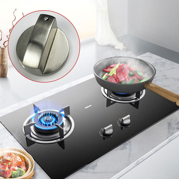 4PCS Stoves Stove 6mm Universal Knobs Oven Knob Silver Control Cooker Gas AU
