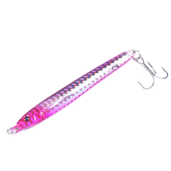 6pcs Lead Metal Jigging Lure 30g-40g Spoon Bait Saltwater Jig Fishing Tackle Lot